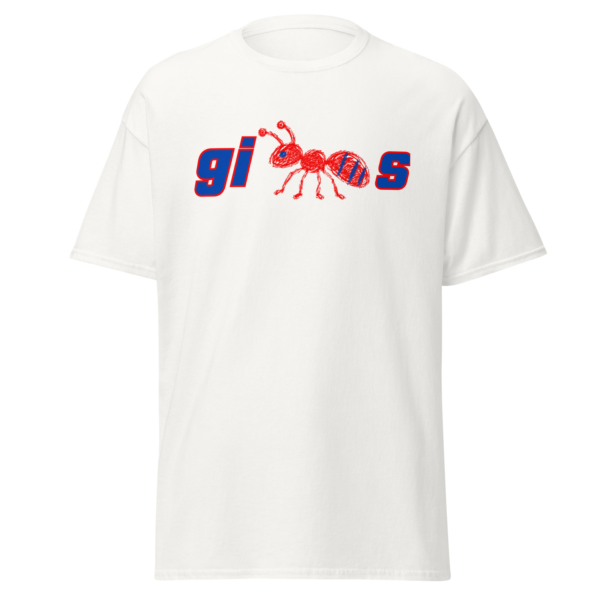 printful front view of the white giANTs original tee
